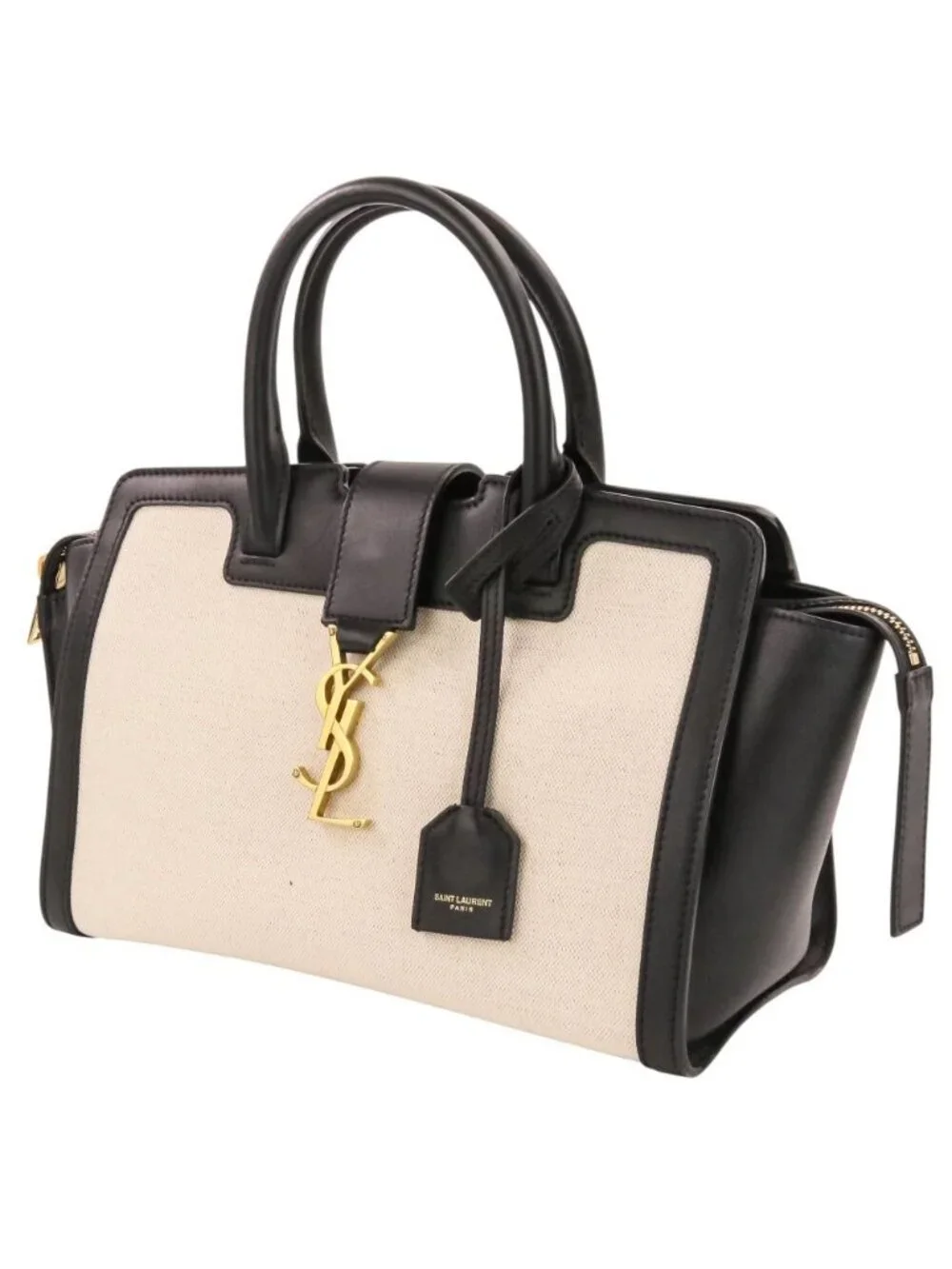 Saint Laurent Paris Downtown Baby 2-Way Shoulder Bag Black Kinari